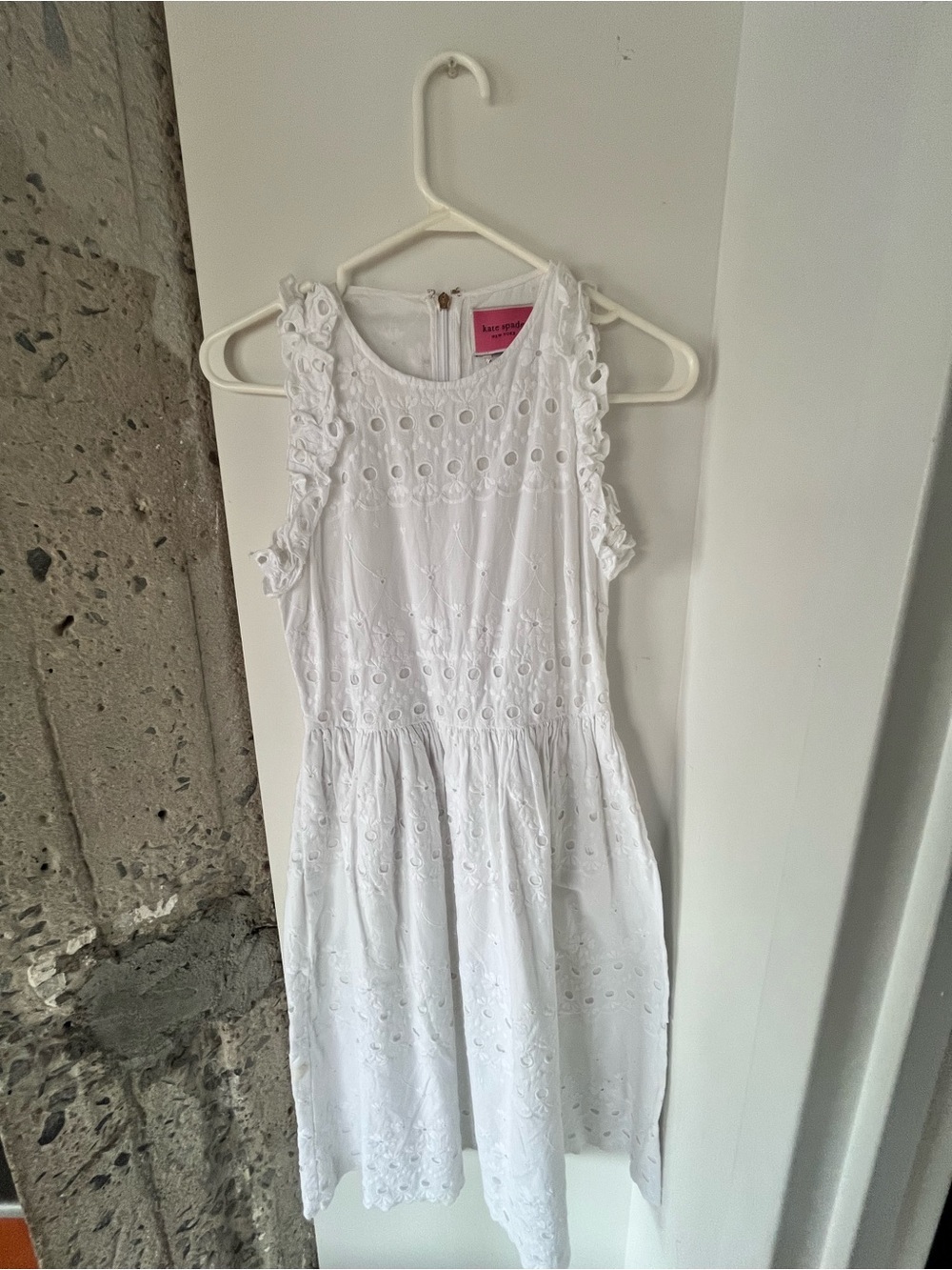kate spade White Eyelet Sleeveless Dress for Girls